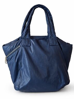 Gap Navy Nylon Slouchy Tote Bag Lightweight Shoulder Bag